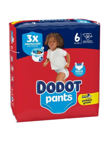 Dodot Pants Pañal Braguita Talla 6 (+15 Kg), 27 unidades