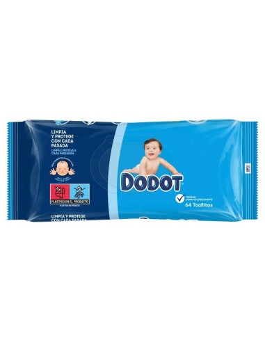 Dodot Toallitas Para Bebe 1 Paquete, 64 Toallitas