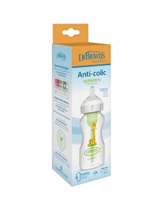 Dr. Brown's Biberón Boca Ancha Jirafa PP Options + Tetina Nº2, 270 ml 2