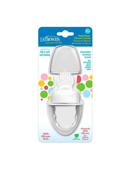 Dr.Brown's Alimentador Antiahogo de Silicona Gris 4M