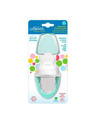Dr.Brown's Alimentador Antiahogo de Silicona Verde 4M