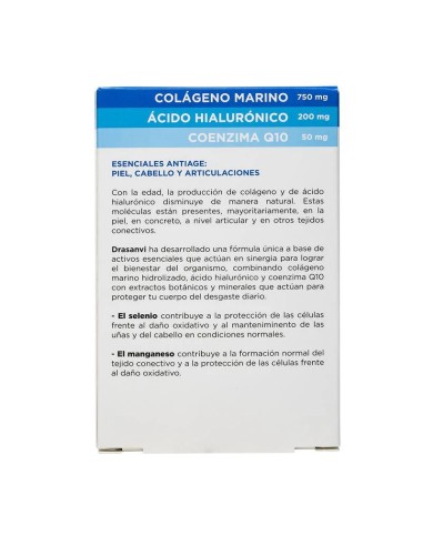 Drasanvi Cabello, Piel Y Uñas Collmar Esenciales Antiage, 60 comprimidos