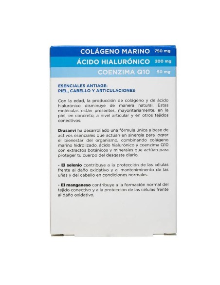 Drasanvi Cabello, Piel Y Uñas Collmar Esenciales Antiage, 60 comprimidos