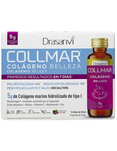 Drasanvi Collmar Colágeno Belleza Bebible Frutos Bosque, 8 X 50Ml Viales