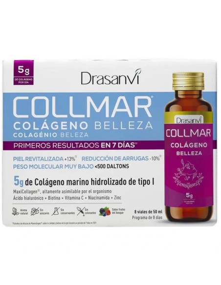 Drasanvi Collmar Colágeno Belleza Bebible Frutos Bosque, 8 X 50Ml Viales