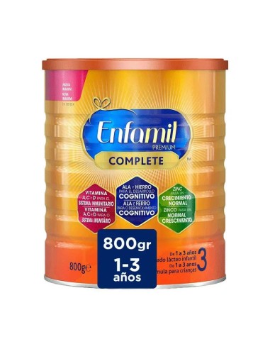 Enfamil Complete 3 Leche de Crecimiento, 800 gr