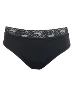 Enna Braga Menstrual Floral Classic Dia - Flujo Abundante Talla S,Negro