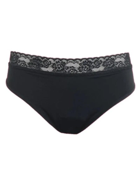 Enna Braga Menstrual Floral Classic Dia - Flujo Abundante Talla S,Negro