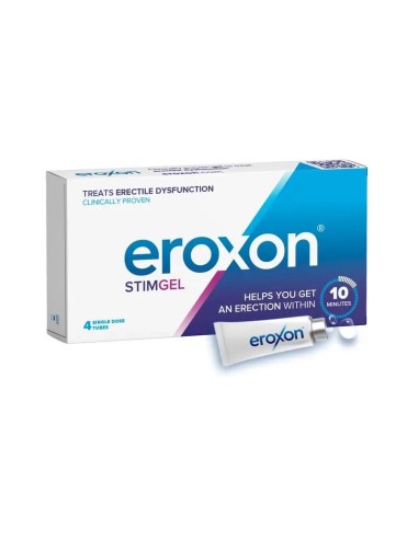 Eroxon Stimgel Gel Para Disfunción Eréctil, 4 tubos monodosis
