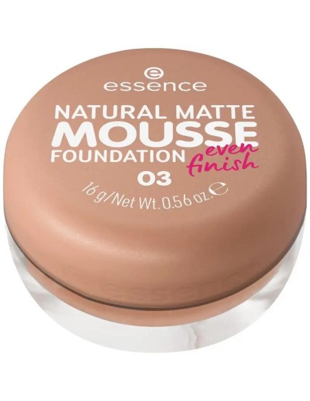 Essence Maquillaje En Mousse Natural Matte Mousse Foundation 03, 16 gr
