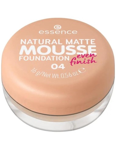 Essence Maquillaje En Mousse Natural Matte Mousse Foundation 04, 16 gr