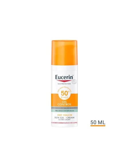 Eucerin Oil Control Dry Touch Solar Gel SPF 50+, 50 ml