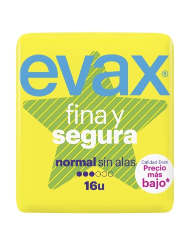 Evax Fina y Segura Normal Compresas 16 unidades