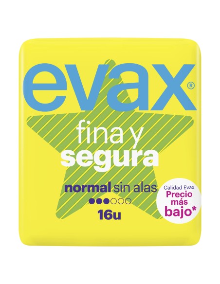Evax Fina y Segura Normal Compresas 16 unidades