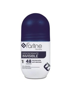 Farline Hombre Desodorante Invisible Roll - On, 50 ml