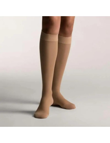 Farmalastic Media Corta Compresión Normal Negro, Talla Pequeña, Unidad