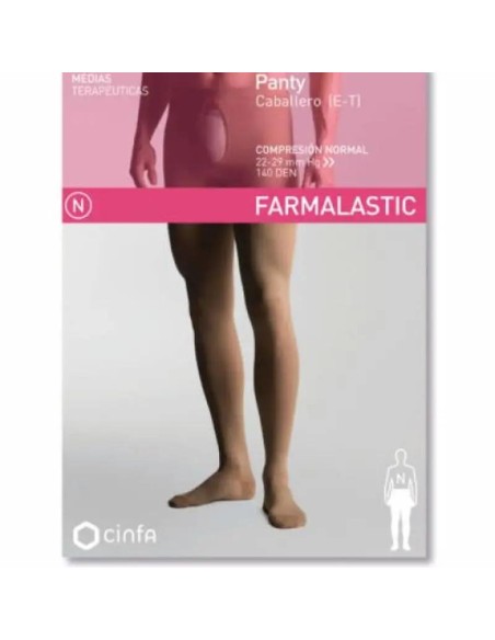 Farmalastic Panty Caballero Compresión Normal, Talla XL
