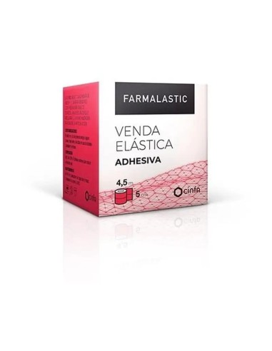 FARMALASTIC Venda Elástica Adhesiva 4,5m x 5cm