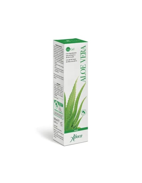 Aboca Aloe Vera Biogel Todo Tipo De Piel, Acción Reparadora, Alivio Y Protectora, Cosmético Biológico, 100 ml