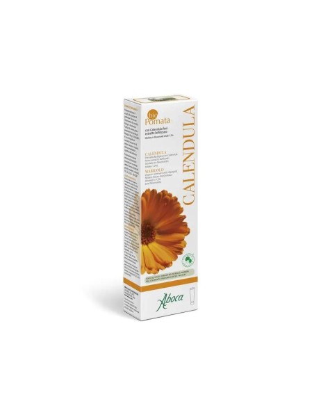 Aboca Biopomada Calendula Pieles Sensibles Y Delicadas, Calma El Enrrojecimiento E Irritación En Bebés, Niños Y Adultos, 50 ml