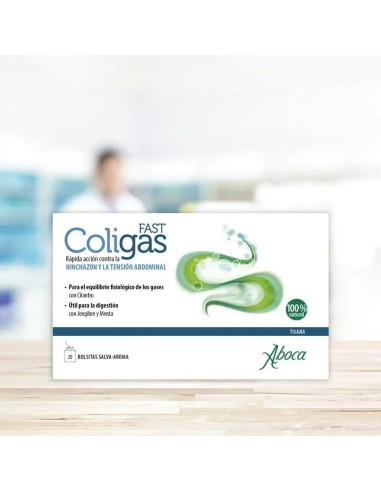 Aboca Coligas Fast Tisana Caja, 20 bolsitas
