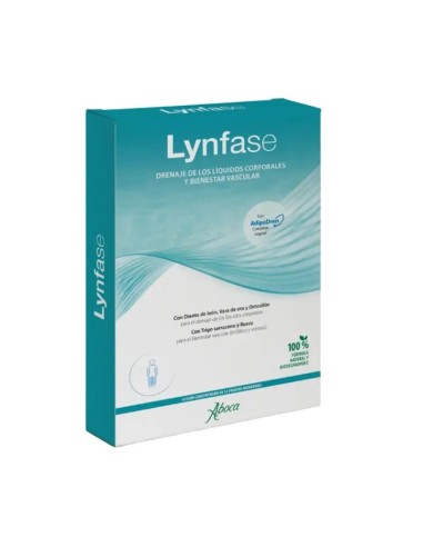 Aboca Lynfase Fluido Drenaje De Líquidos Corporales Y Bienestar Vascular, 12 frasco