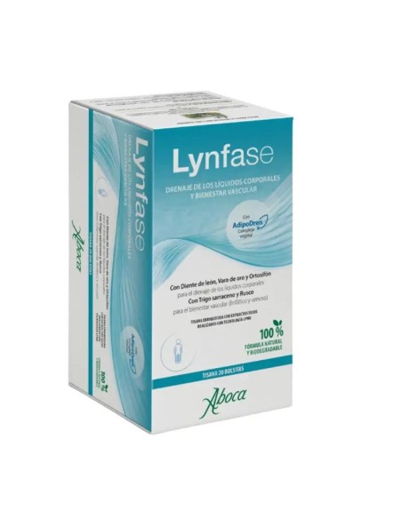 Aboca Lynfase Tisana Drenaje De Líquidos Corporales Y Bienestar Vascular, 20 bolsitas