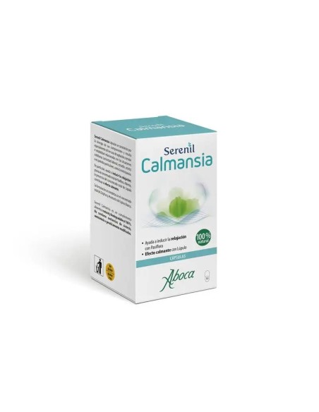 Aboca Serenil Calmansia Relajación Y Calmante En Estados De Agitación, Con Pasiflora Y Lúpulo, 100% Natural, 50 capsulas