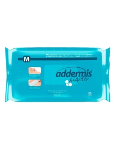 Addermis Biactiv Manopla Enjabonada Cuidado Lavado Corporal, 40 unidades 2