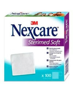 3M Sterimed Soft Gasas Estériles De Suave Tejido Sin Tejer 10X10Cm , 100 unidades