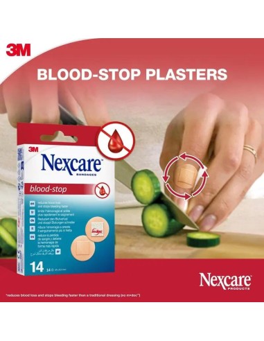 3M Nexcare Blood-Stop Aposito Coagulante 14 unidades