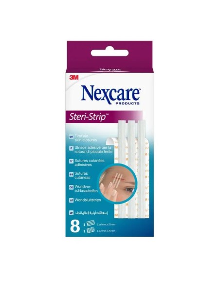3M Nexcare Steri-Strip Suturas Cutáneas Adhesivas, 8 unidades