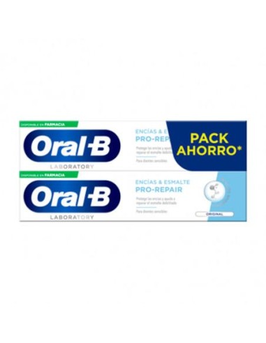 Oral-B Laboratory Encías & Esmalte Pro-Repair Original Pasta Dentífrica 2X100 ml
