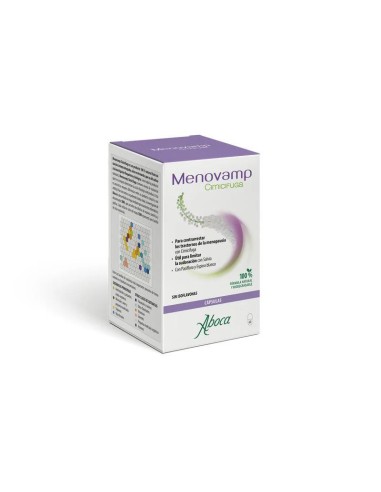 Aboca Menovamp Cimicifuga Contrarrestrar Trastornos De La Menopausia, Con Salvia, Pasiflora Y Espino Blanco, 60 capsulas