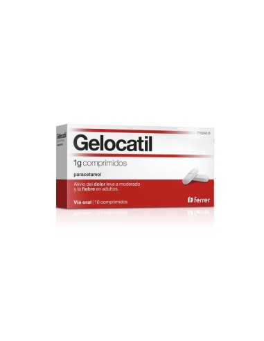 Gelocatil 1g, 10 Comprimidos